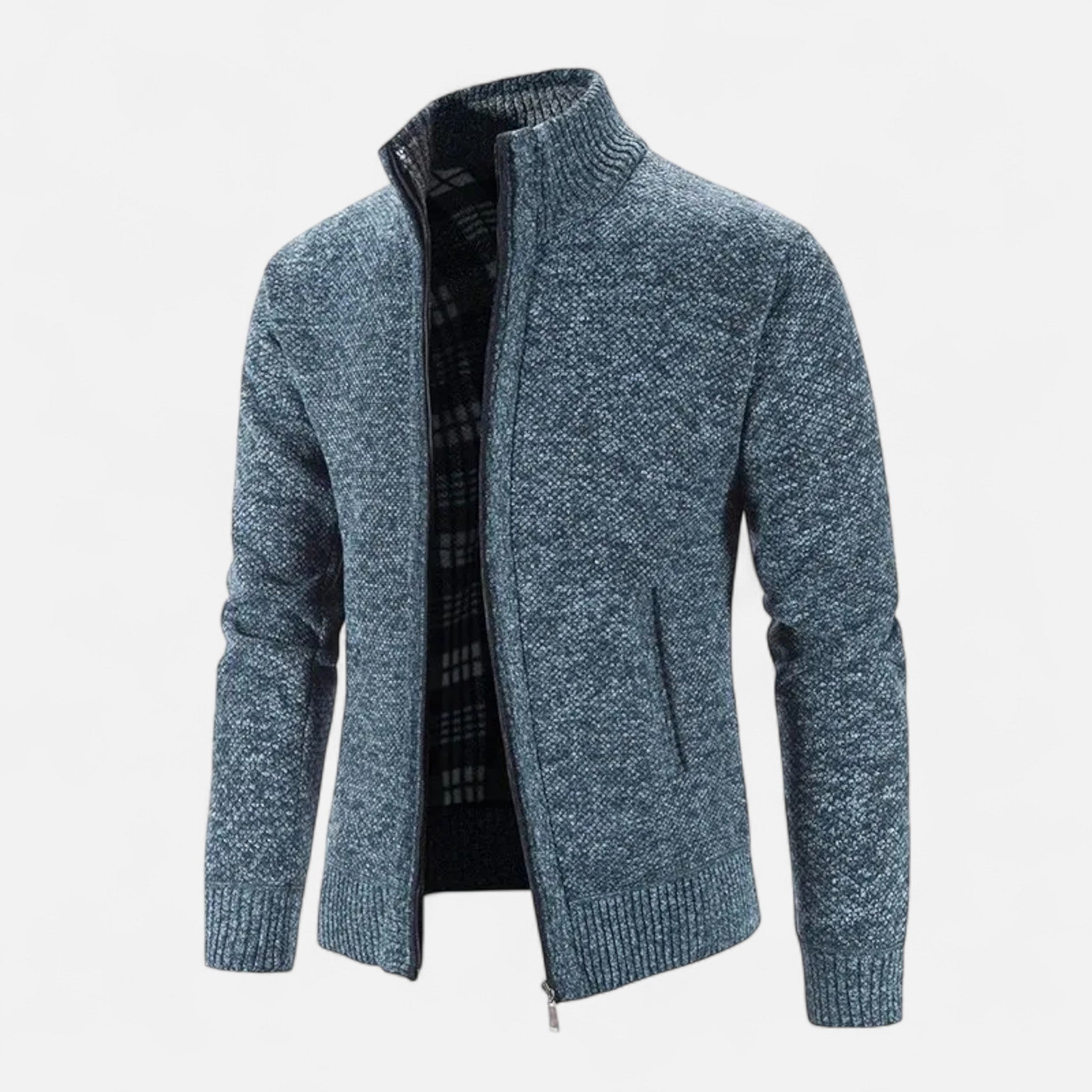 Aureli Paris | Cardigan Homme Tricot Doublure Polaire