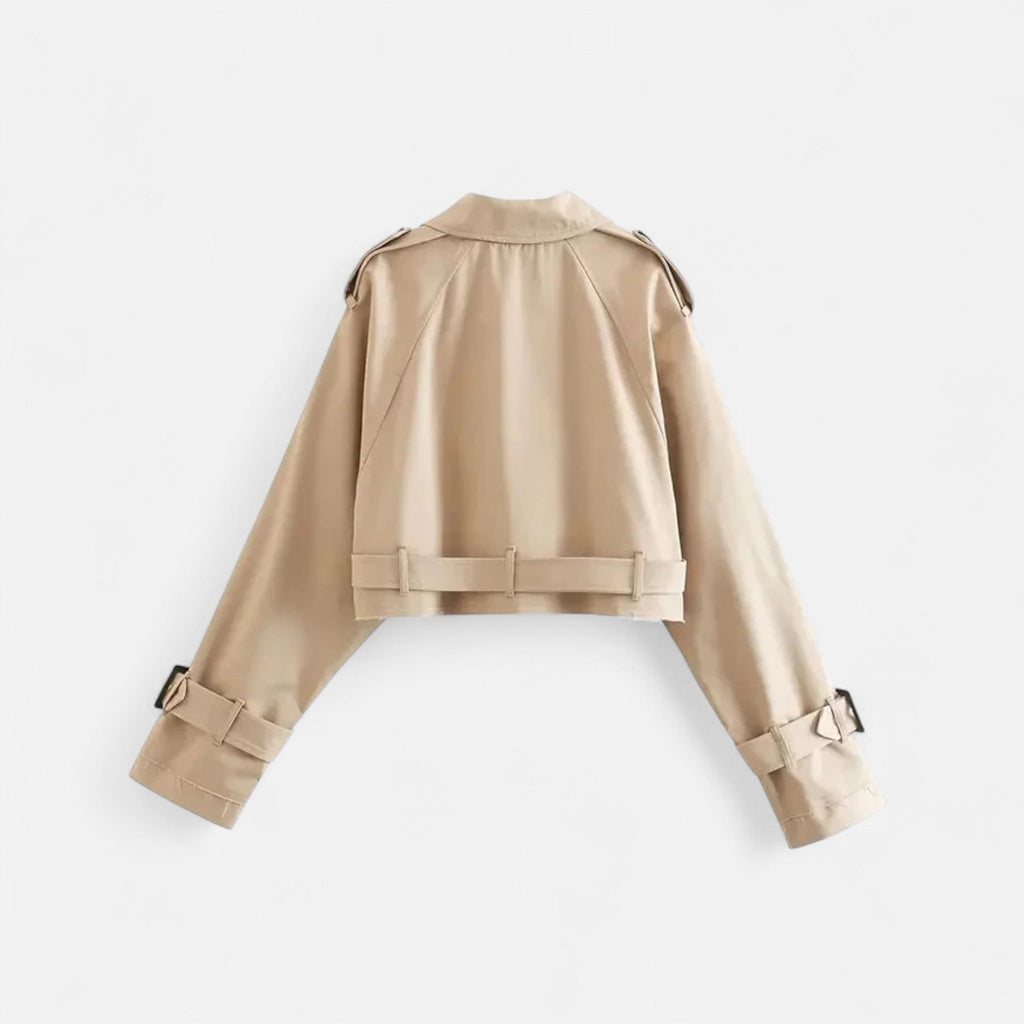 Aureli Paris | Trench Court Femme Vintage Double Boutonnage