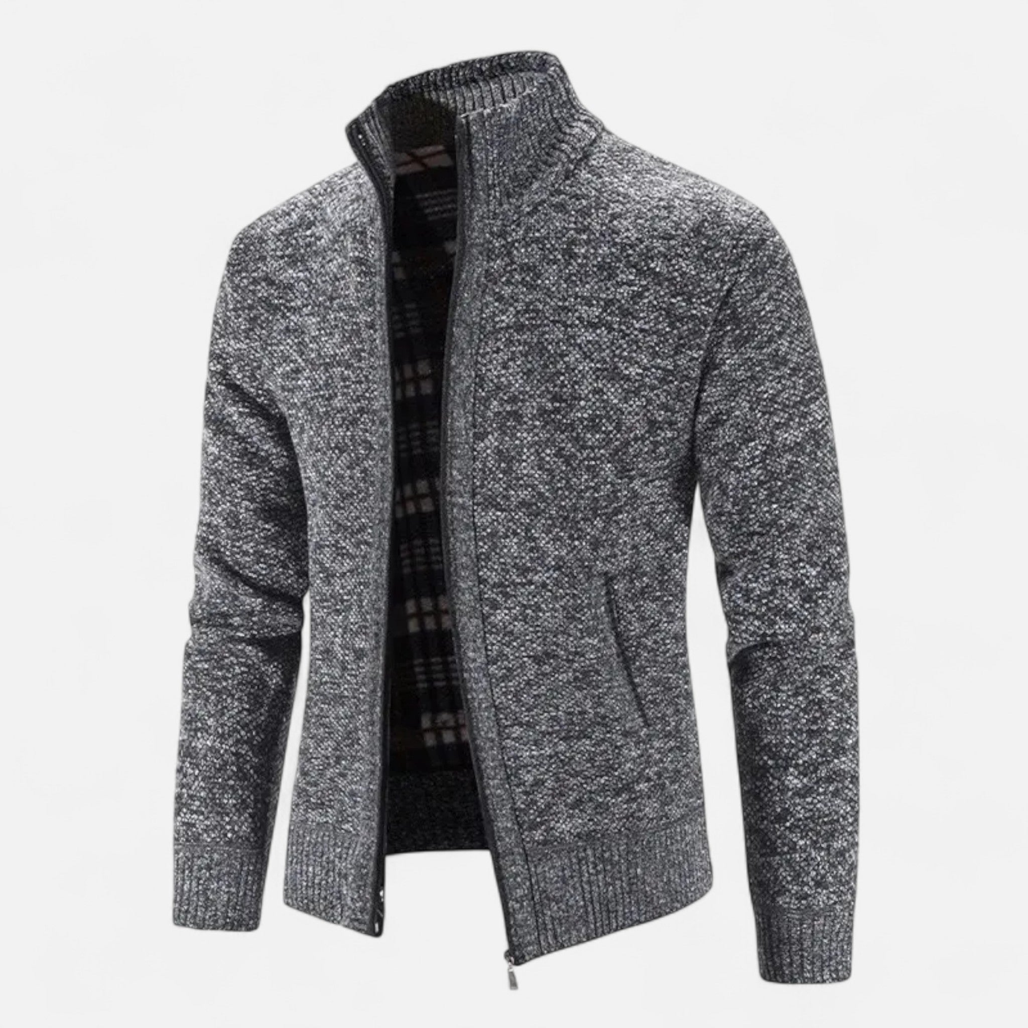 Aureli Paris | Cardigan Homme Tricot Doublure Polaire