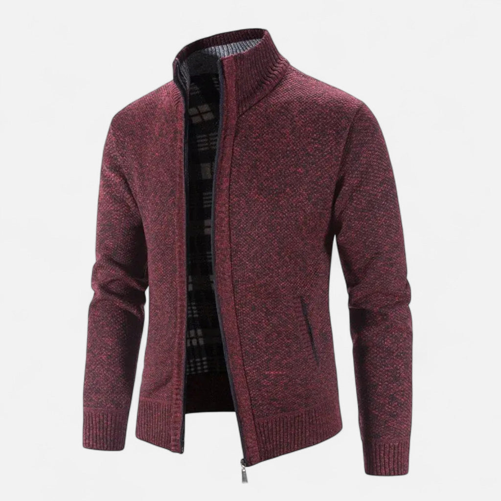 Aureli Paris | Cardigan Homme Tricot Doublure Polaire